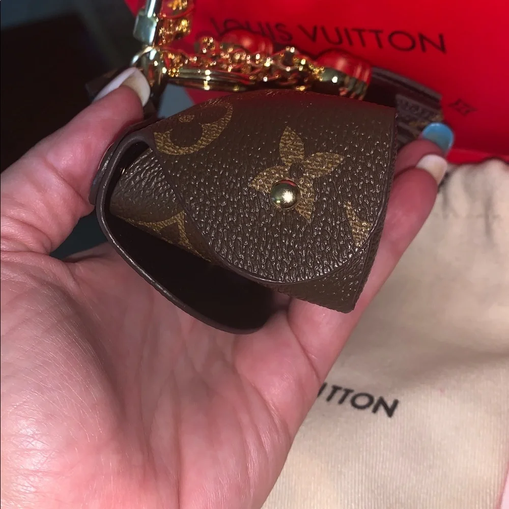 Monogram Mini pouch purse/bag charm keychain